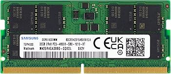 Samsung 32GB DDR5 4800MHz PC5-38400 CL40 SODIMM 2Rx8 Dual Rank 1.1