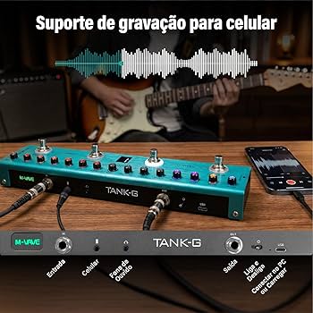 Amazon.co.jp: M-VAVE マルチエフェクトギターペダル - デジタルエレキ