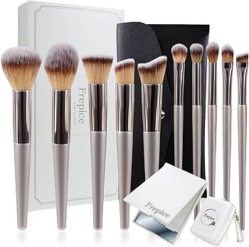 Amazon.co.jp: Frepice メイクブラシ【10本 セット】パウダーブラシ