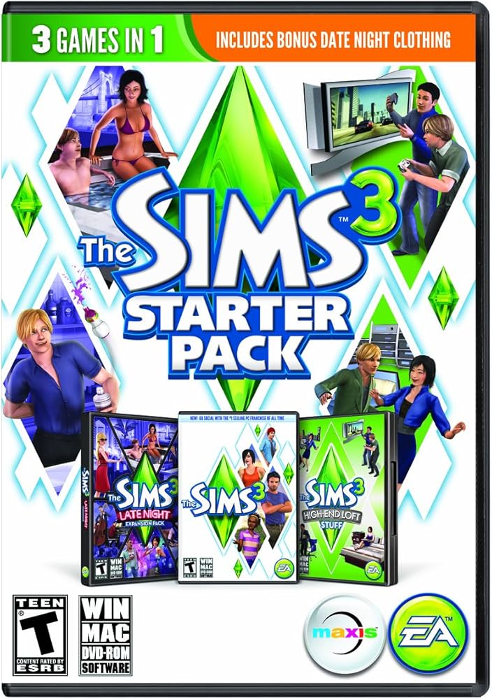 Amazon.com: The Sims 3 Starter Pack - PC/Mac : Video Games