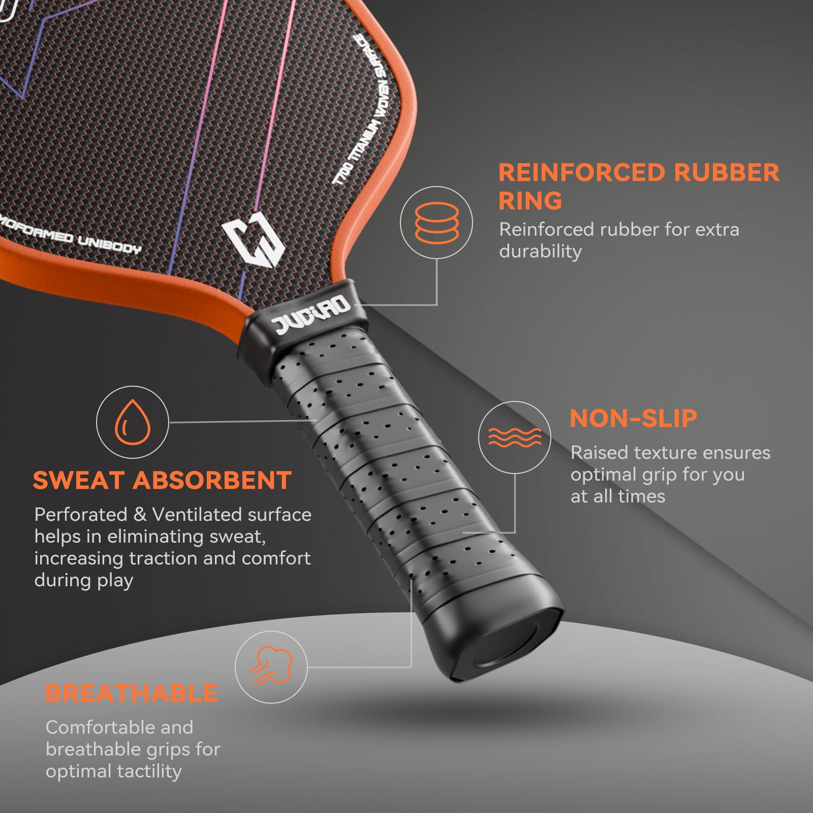 Amazon.co.jp: JUCIAO ピックルボールパドル T700 カーボンファイバー