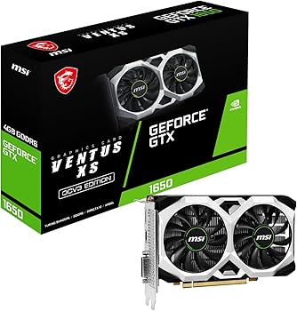 MSI Gaming GeForce GTX 1650 128-Bit HDMI/DP/DVI 4GB GDRR6 HDCP