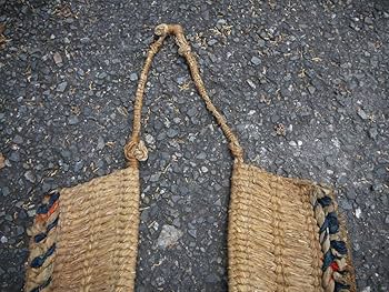 Amazon.co.jp: 【HD31129】藁細工ばんどりバンドリ背当て古道具古民具