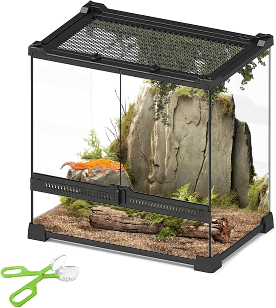 Amazon | AIYOI 爬虫類 ケージ 飼育ケース レオパ ケージ グラス