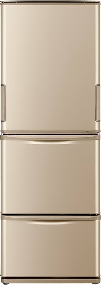 Amazon.co.jp: シャープ 冷蔵庫 どっちもドア 350Lタイプ ゴールド SJ