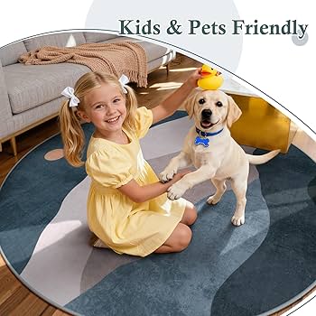 Amazon.com: Sungea 6ft Abstract Round Rugs for Bedroom,Soft