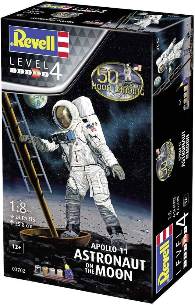 Amazon | 1/8 アポロ 11 月面着陸宇宙飛行士 プラモデル | プラモデル 通販