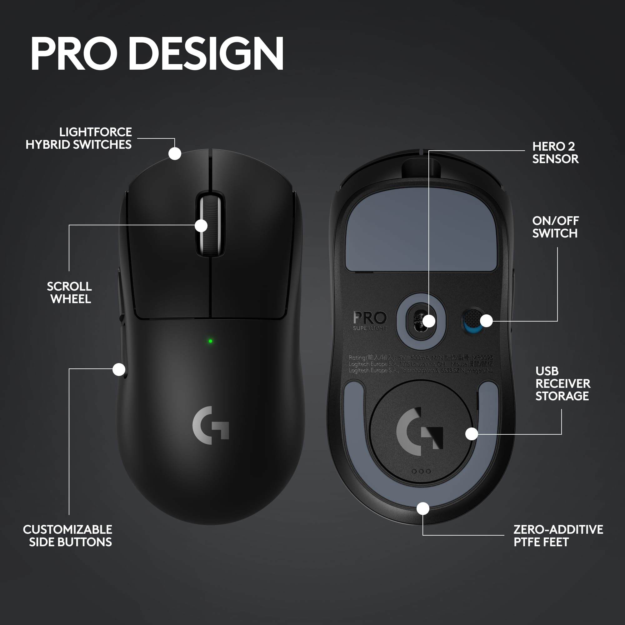 Amazon.com: Logitech G Pro X Superlight 2 Lightspeed Wireless