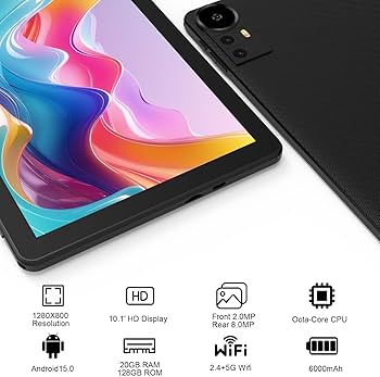 Amazon.com : CUPEISI Android 15 Tablet 10 Inch, 20GB RAM+128GB ROM