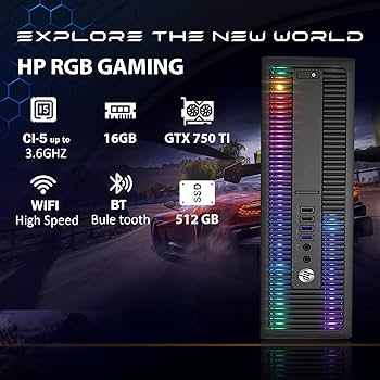 Amazon.com: HP RGB Gaming Desktop Computer, Intel Quad Core I5