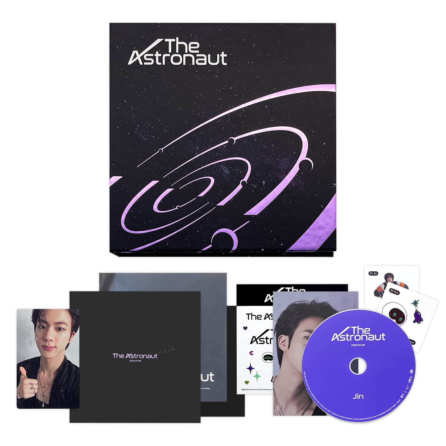 Amazon.com: JIN of BTS - [The Astronaut] (VERSION 01) Out Cover +