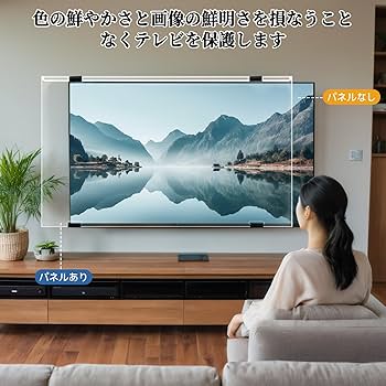 Amazon | 液晶テレビ保護パネル 55インチ 有機EL テレビカバー