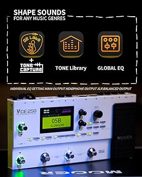 Amazon.com: MOOER GE250 Multi Effects Processor with FX Loop, Tone