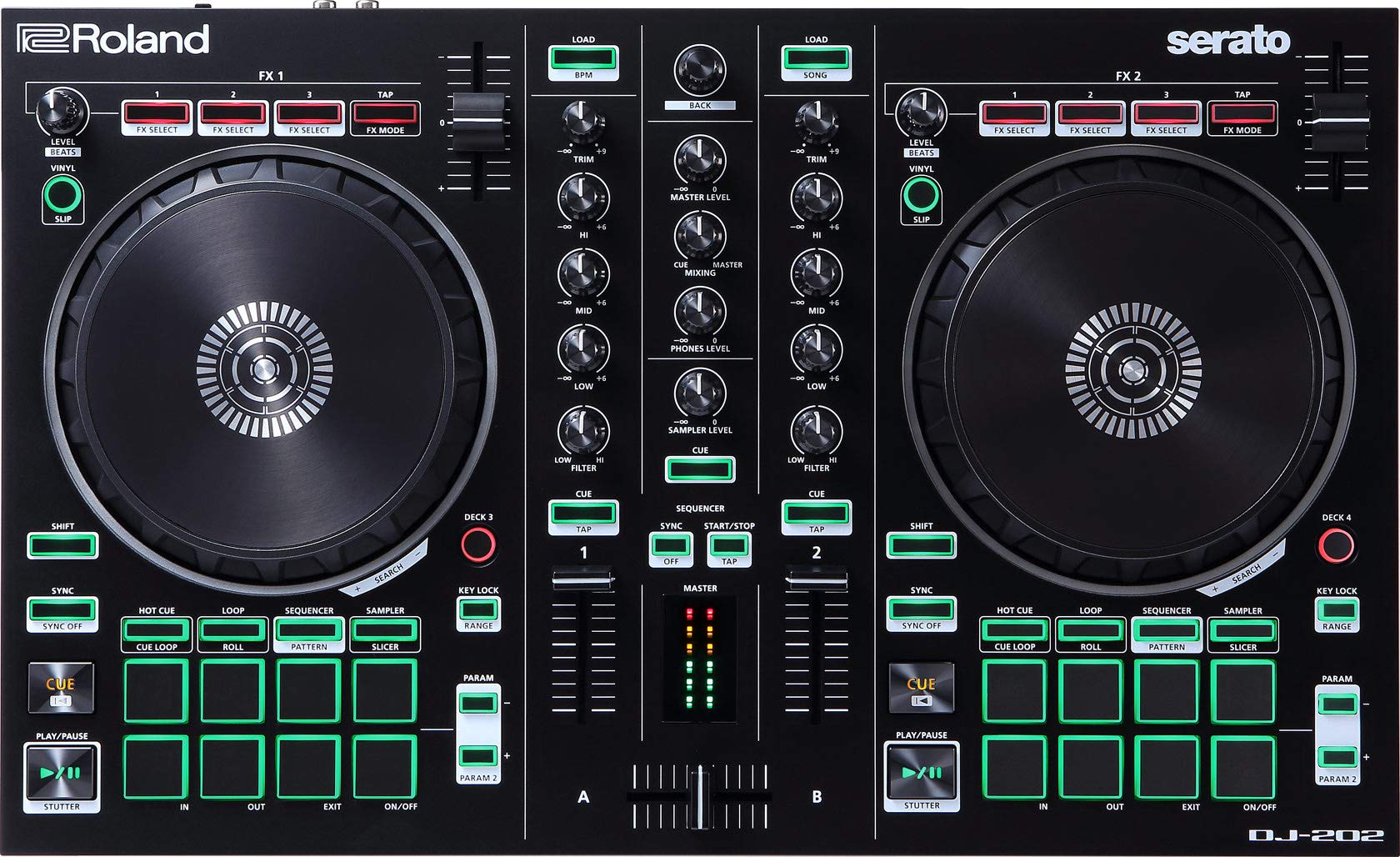 Amazon.com: Roland DJ-202 DJ Controller Bundle with Stand