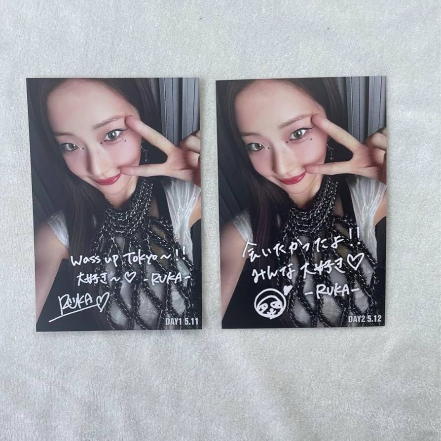 Amazon.co.jp: BABYMONSTERルカB賞ポストカードサイン メッセージ