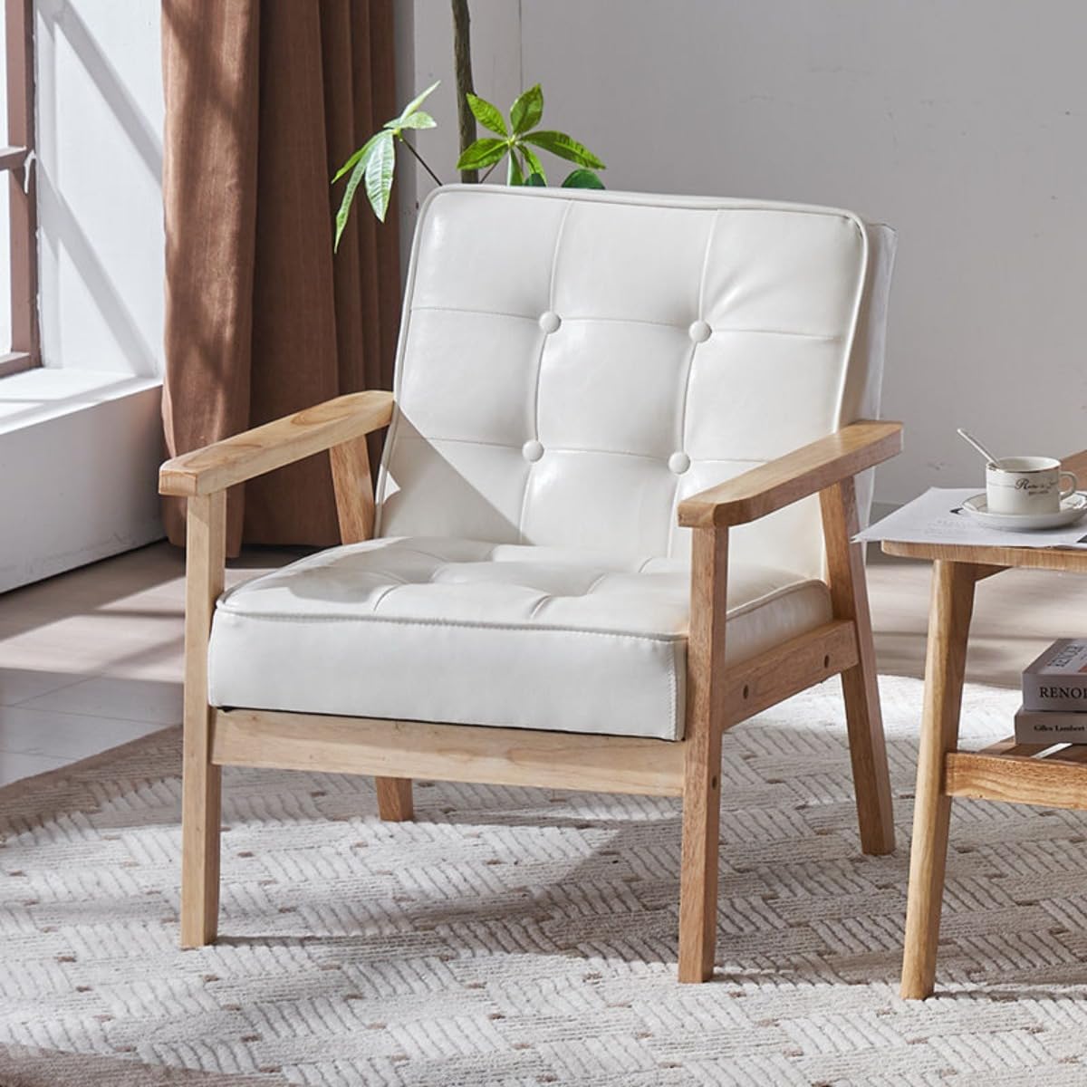 Amazon｜Buccvut ソファ 1人掛け ソファー PUレザー 1Pソファ 肘付き