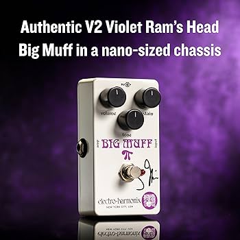 Amazon.com: Electro-Harmonix J Mascis Violet Ram's Head Big Muff