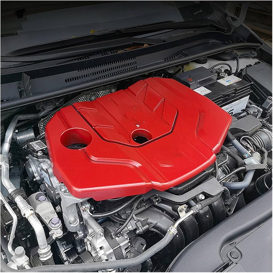 Amazon.co.jp: 車の難燃性エンジンカバーボンネットフードエンジン