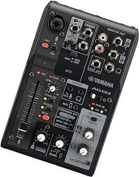Amazon | ヤマハ AG03MK2 ブラック | DJミキサー | 楽器・音響機器