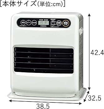 Amazon.co.jp: CORONA FH-G32YA3(W) Petroleum Fan Heater, Made in
