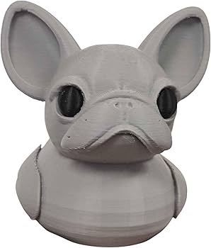 French Bulldog Duck Figurine – Funny Dashboard Duck Décor