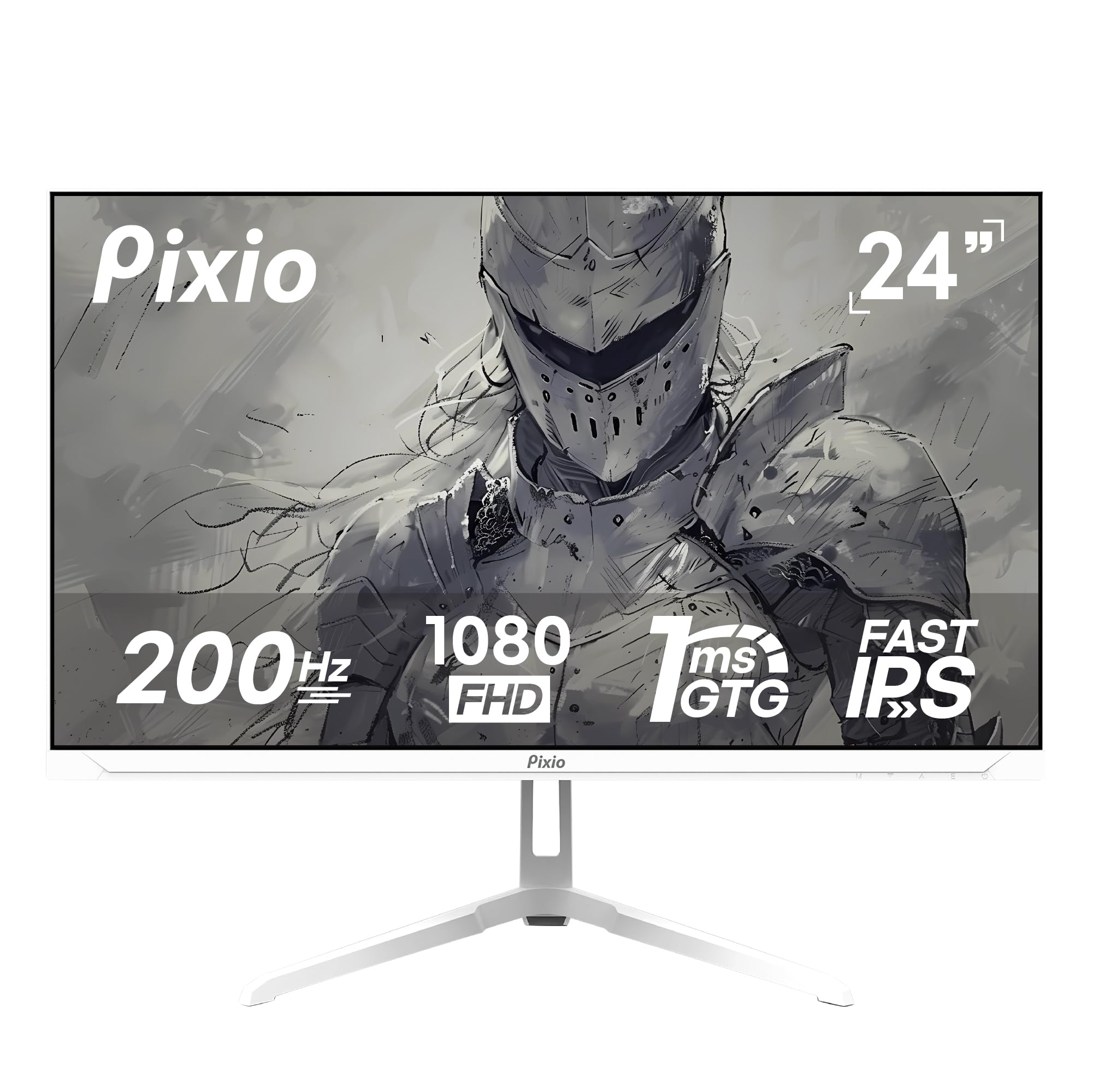 Amazon.co.jp: Pixio PX248 Wave White 24 inch 200Hz Refresh Rate