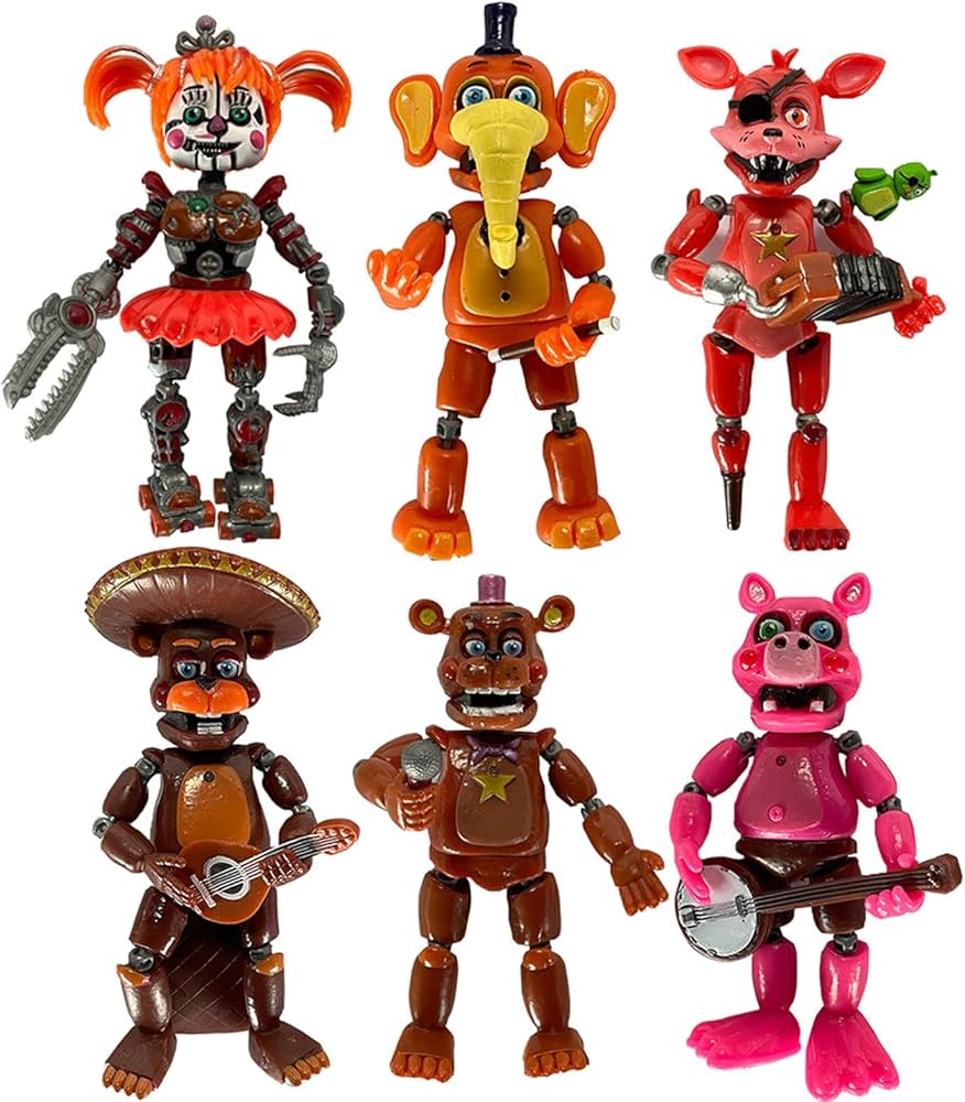 Amazon.co.jp: Five Nights at Freddy's Figures 6点セット FNAF 可動