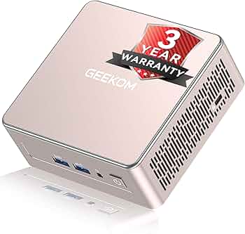 Amazon.com: GEEKOM A5 Mini PC with AMD Ryzen 5 7430U, 3-Year