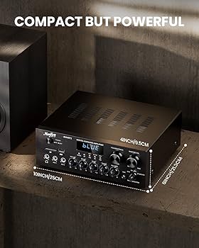 Amazon.co.jp: Moukey パワーアンプ システム マイクミキサー 220W