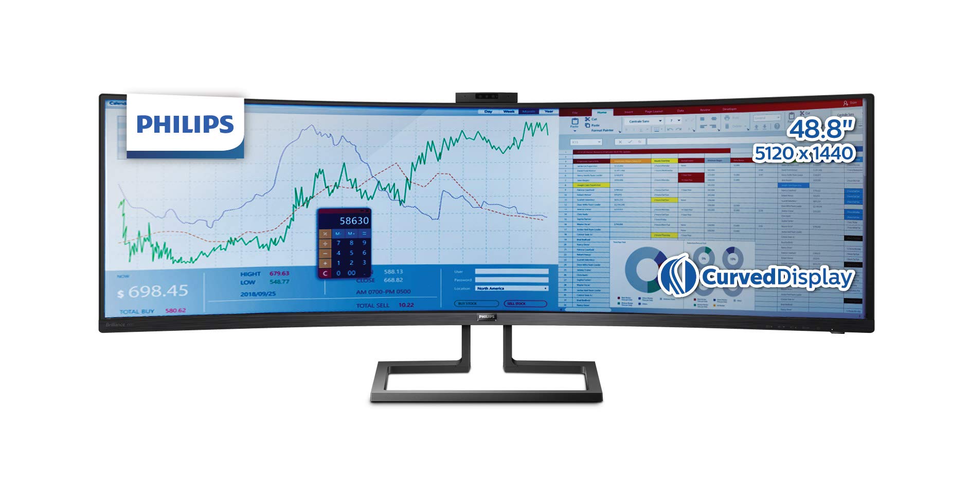 Amazon.co.jp: PHILIPS モニター ディスプレイ 499P9H1/11 (49インチ