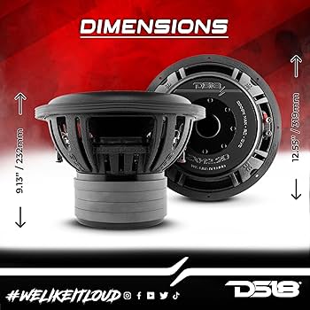 Amazon.com: DS18 ZXI12.2D 12 Inches High Excursion Car Subwoofer