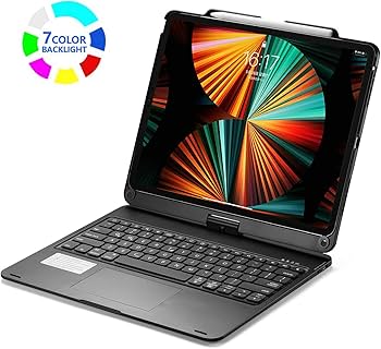 Amazon.com: PboyiqiS 360° Rotatable Keyboard Case for iPad Air 13
