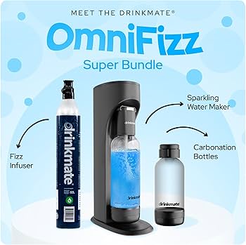Amazon.com: DrinkMate Sparkling Water and Soda Maker, Carbonates