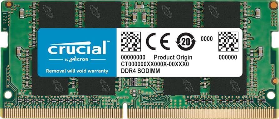 Crucial RAM 16GB DDR4 3200MHz CL22 (or 2933MHz or 2666MHz) Laptop
