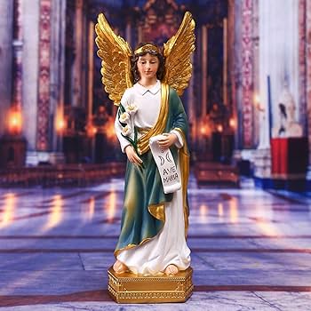 Amazon.co.jp: JTBDWOSK 聖ガブリエルの像 大天使 高さ20.3cm 樹脂