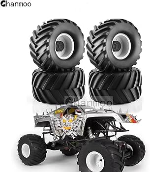 Amazon | Chanmoo 1/8 RC モンスタートラックタイヤと17mm 六角