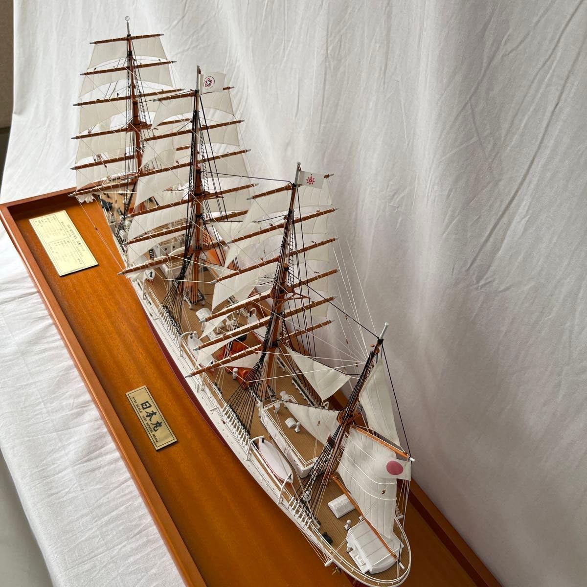 Amazon | 大型帆船模型 初代日本丸 模型 ガラスケース入り