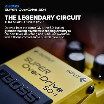 Amazon.com: BOSS SD-1 SUPER Overdrive | Compact Overdrive Pedal