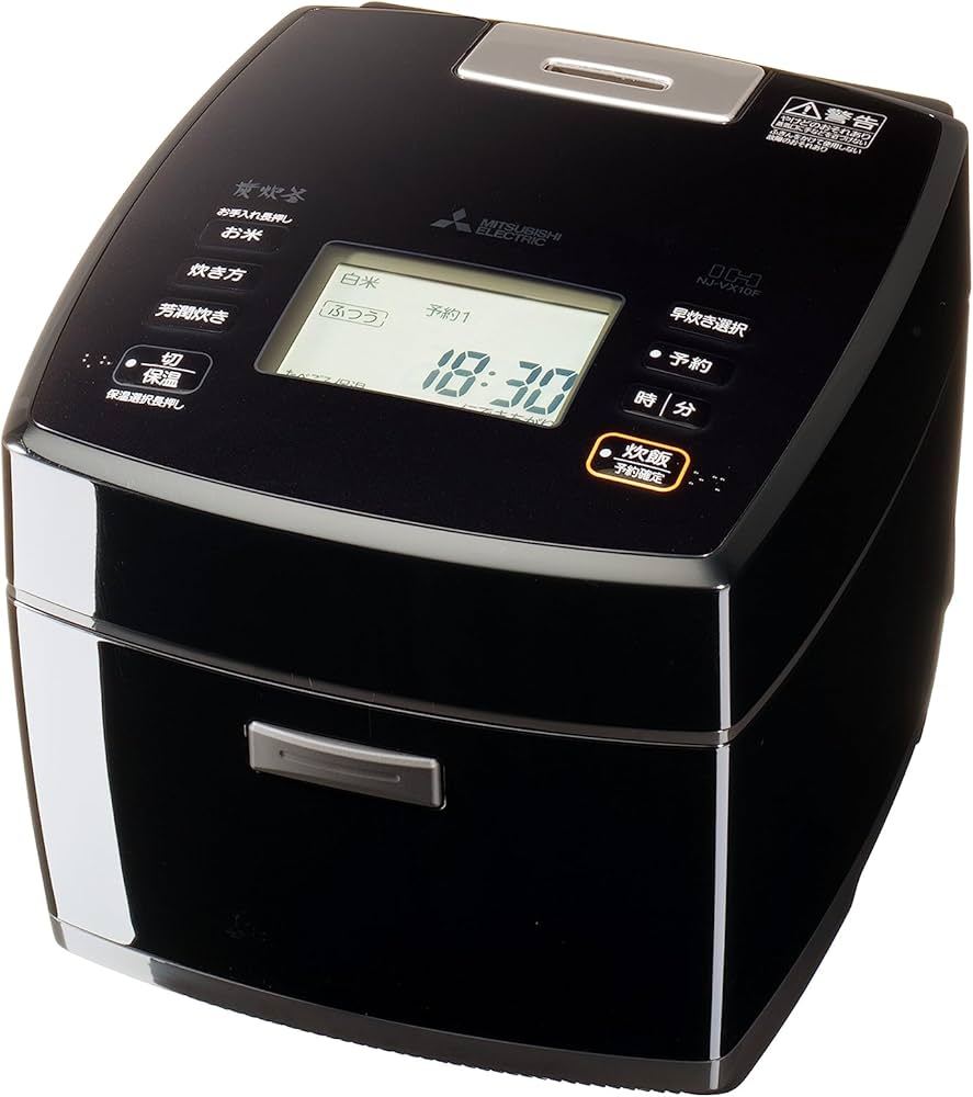 Amazon | 三菱電機 炊飯器 5.5合 IH式 日本製 備長炭炭炊釜(かまど構造