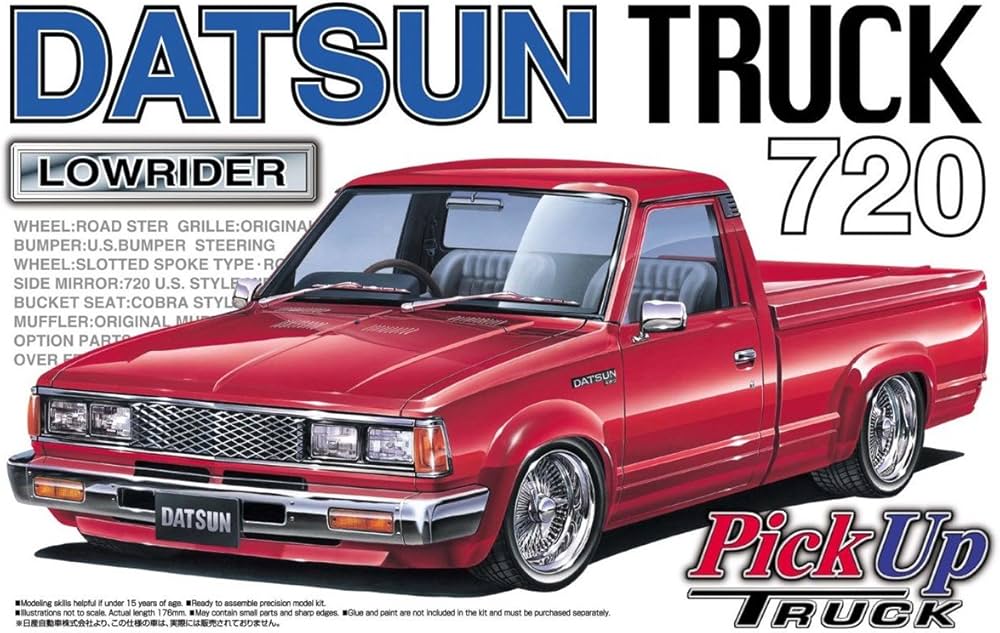 1/24 Datsun 720 Pick-up Truck-Lowrider : Amazon.ae: Toys