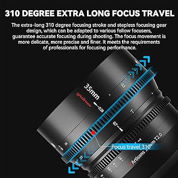 Amazon.com : 7artisans 35mm T2.0 Large Aperture Cine Lens