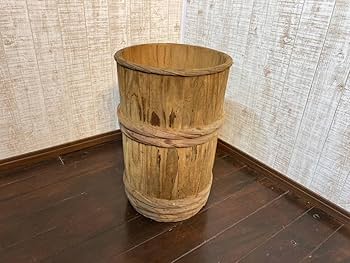 Amazon.co.jp: 木桶木樽たる農業アンティーク古民家装飾味噌作りおけ