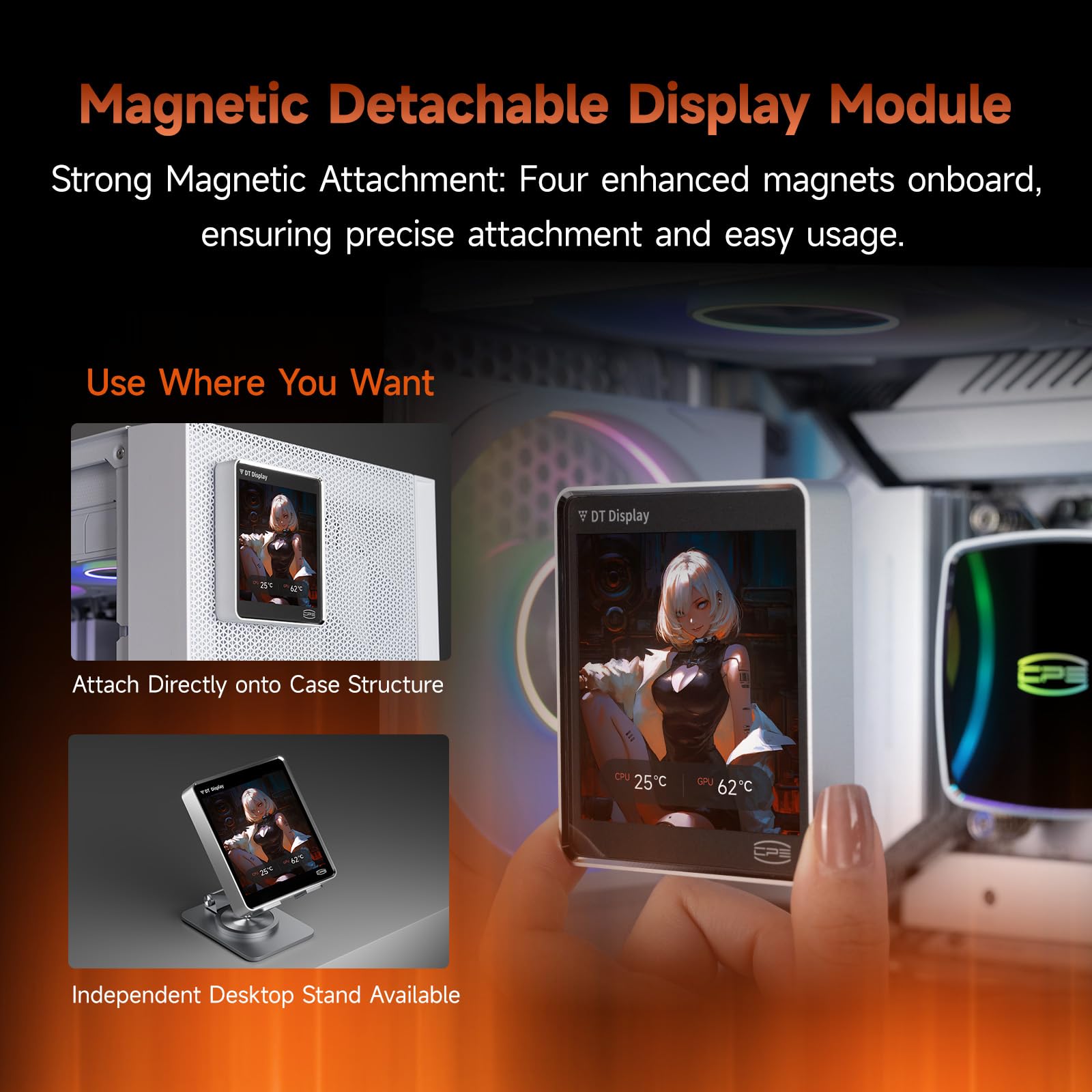 Amazon | PCCOOLER CPS DT360 ARGB ディスプレイ AIO CPU 水冷クーラー