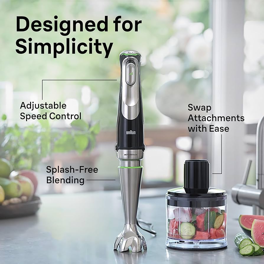 Amazon.com: Braun MQ9137XI MultiQuick 9 Hand Blender with Imode