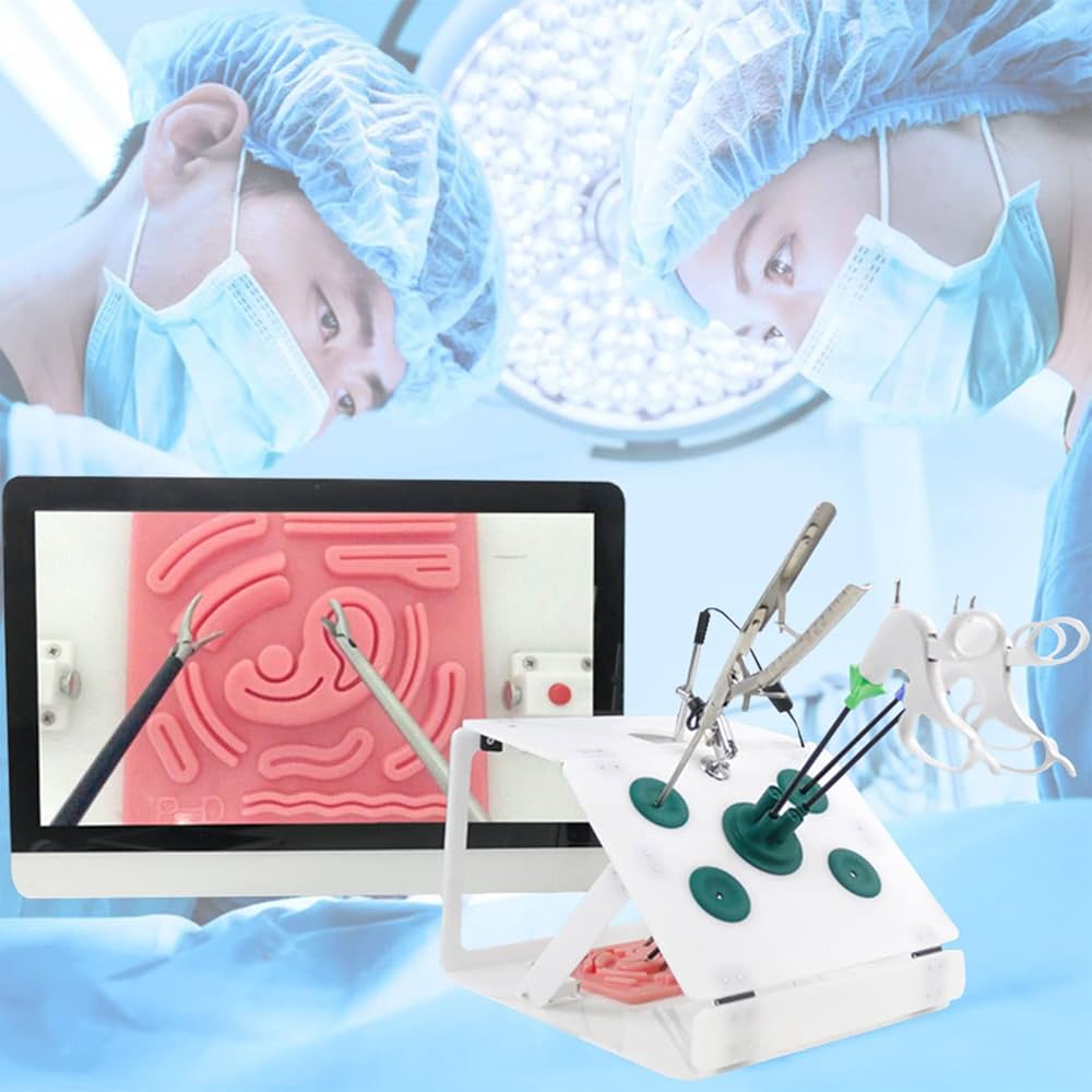 Amazon.co.jp: 腹腔鏡鉗子， 医学生腹腔鏡手術訓練用手術セット 腹腔鏡