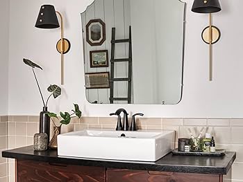 Moen 6172BL Glyde Two-Handle High Arc Centerset Bathroom Faucet