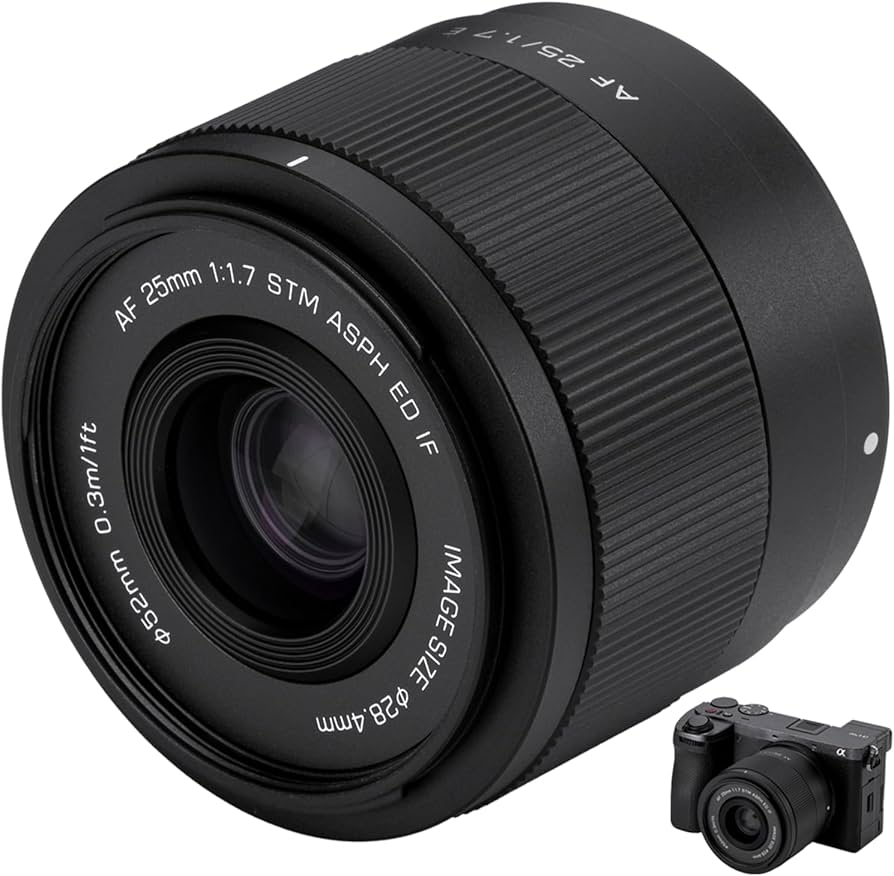Amazon.com : VILTROX 25mm F1.7 FE APS-C Lens for E-Mount Cameras