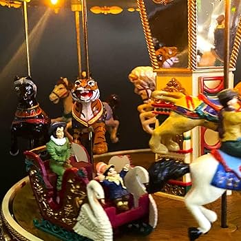 Amazon | レアミスタークリスマスメリーゴーランドオルゴール