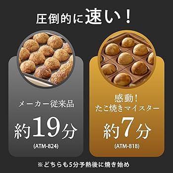 Amazon | アピックス 感動！たこ焼きマイスター NANIWA 【焼き時間約7
