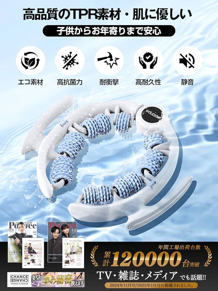 Amazon.co.jp: マッサージローラー 筋膜ローラー 【取外しハンドル